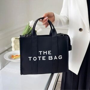 ❌ SOLD ❌The Tote Bag Black Canvas with Bold White Print